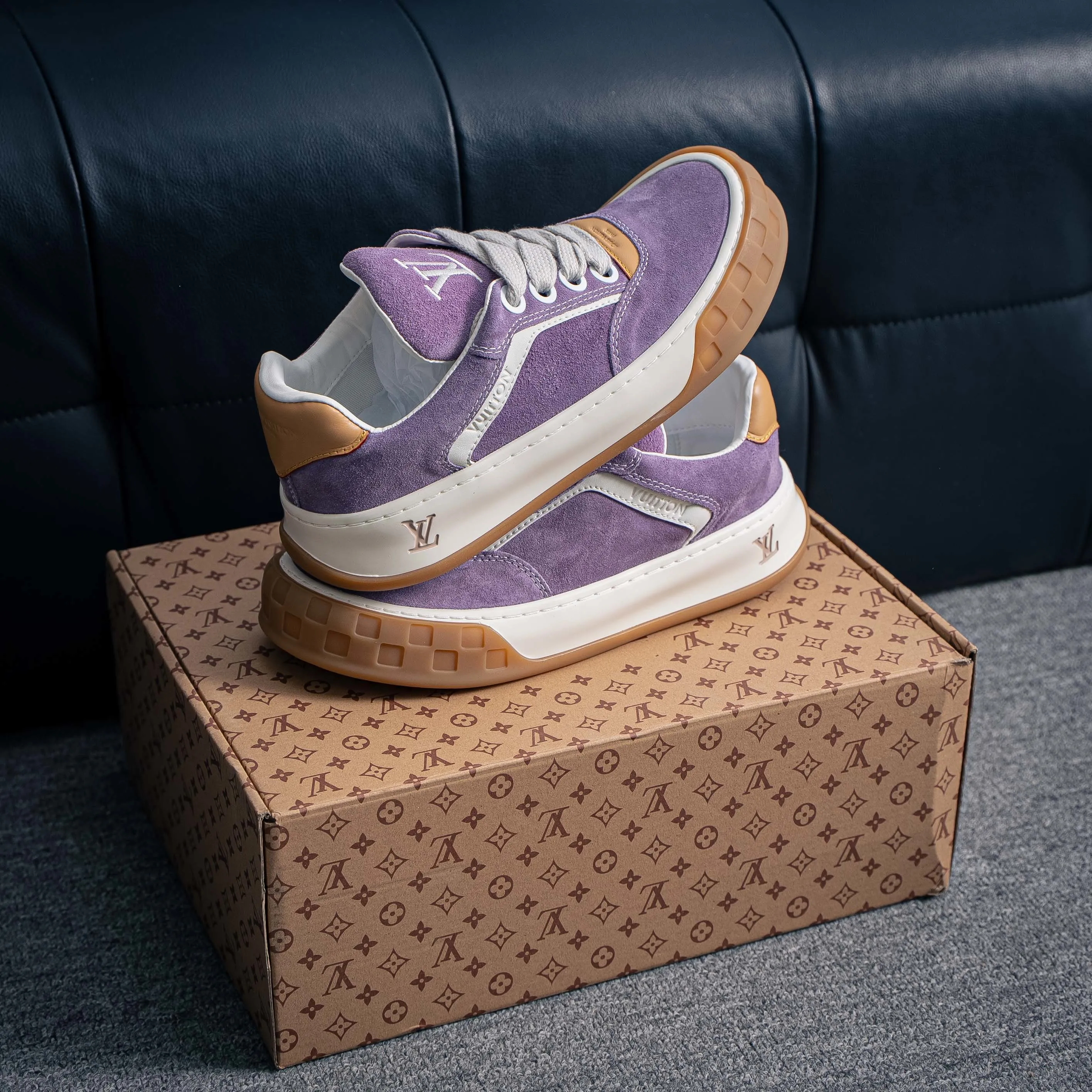 LOUIS VUITTON Tilted Series｜2026 LV Tilted Low Sneakers Series Low-Top Retro Skate Shoes Men Shoes｜ ｜
